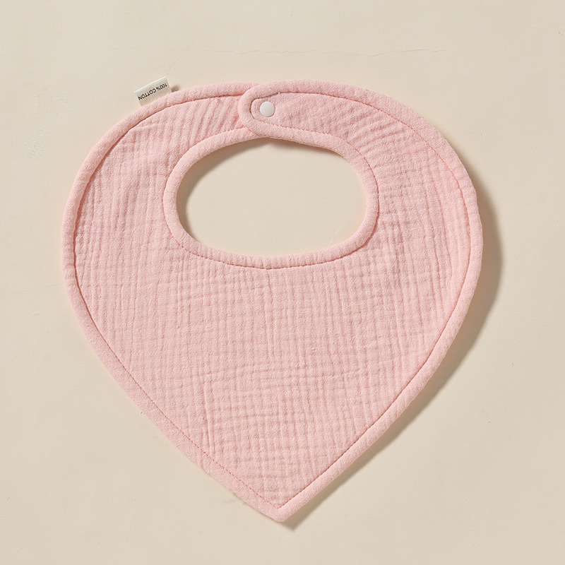 Trojuholníková utierka na sliny pre dojčatá, bavlna >95%, savá, jednofarebný vzor