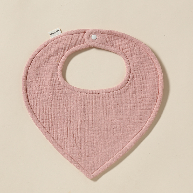 Trojuholníková utierka na sliny pre dojčatá, bavlna >95%, savá, jednofarebný vzor