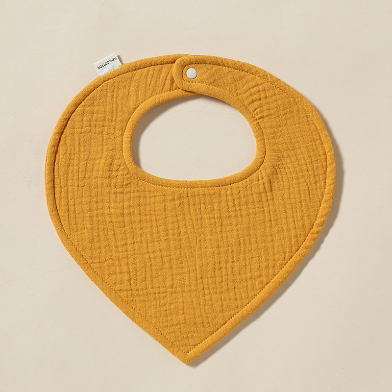 Trojuholníková utierka na sliny pre dojčatá, bavlna >95%, savá, jednofarebný vzor