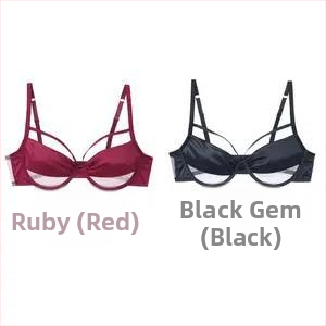 Бюстгальтер — нейлонова основна материя; чашка 3/4; тънка формована чашка; фиксирани двойни презрамки; функция: събиране