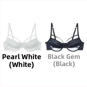 Бюстгальтер — нейлонова основна материя; чашка 3/4; тънка формована чашка; фиксирани двойни презрамки; функция: събиране