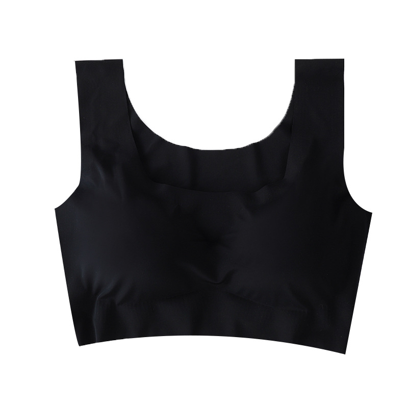 Szőrés nélküli, vezeték nélküli push-up sportmelltartó mellény-stílusban, formázott kosarakkal; külső anyag nylon 70–80%, bélés elasztán 25%, acélgyűrű nélkül