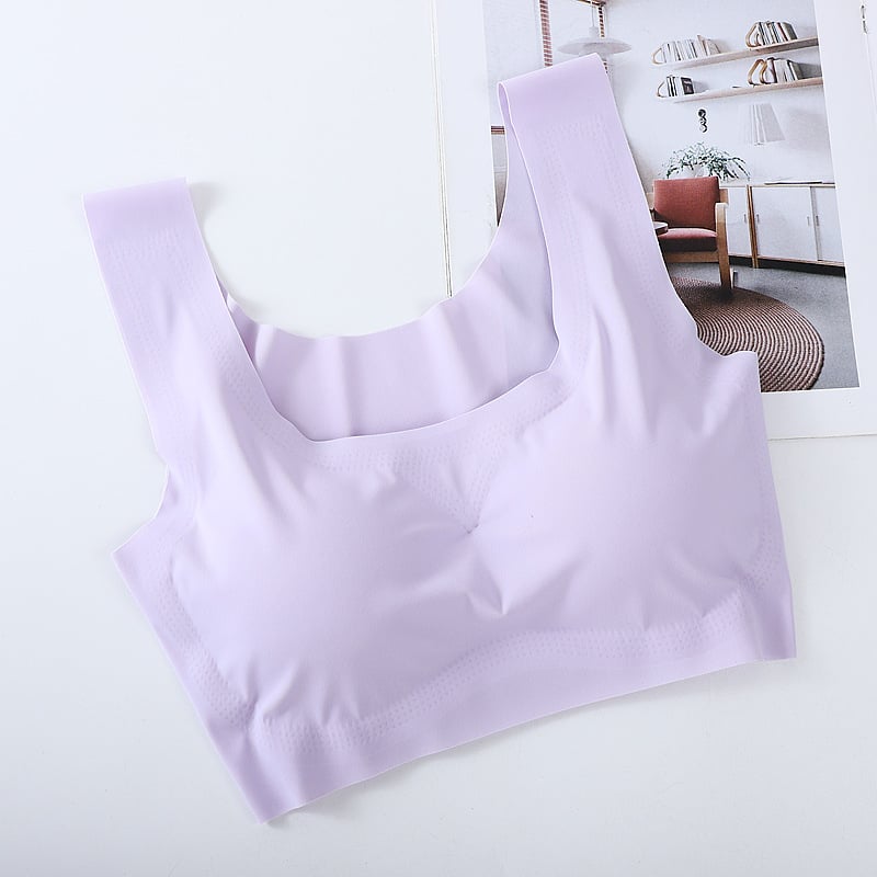 Szőrés nélküli, vezeték nélküli push-up sportmelltartó mellény-stílusban, formázott kosarakkal; külső anyag nylon 70–80%, bélés elasztán 25%, acélgyűrű nélkül