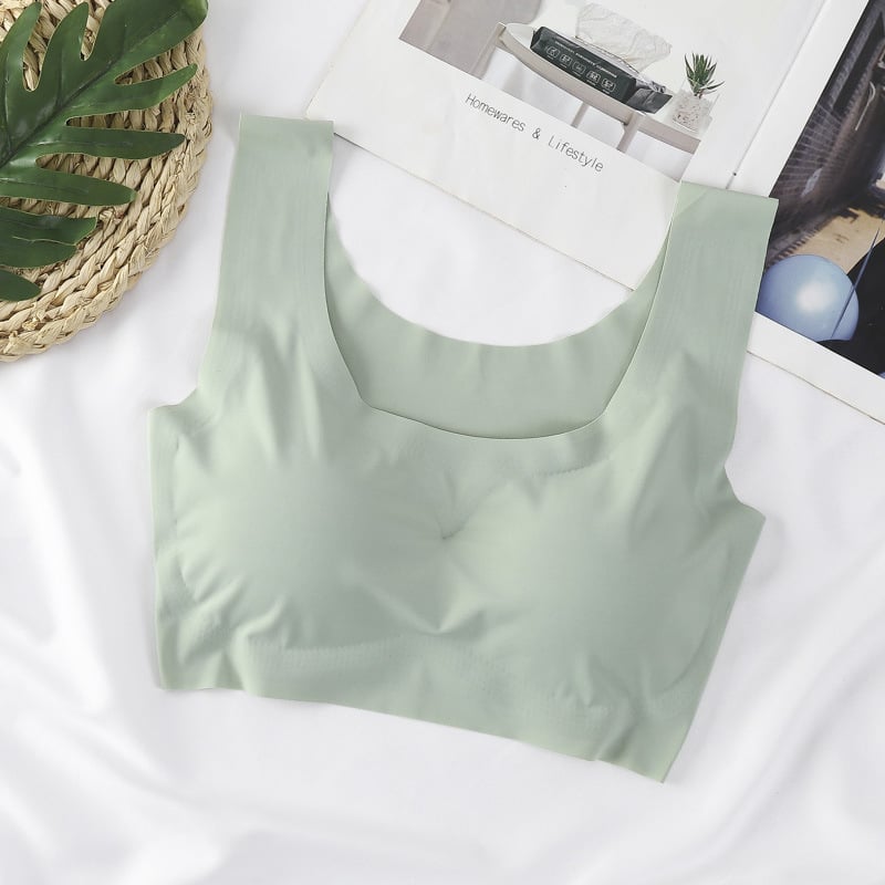 Szőrés nélküli, vezeték nélküli push-up sportmelltartó mellény-stílusban, formázott kosarakkal; külső anyag nylon 70–80%, bélés elasztán 25%, acélgyűrű nélkül