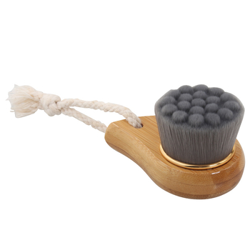 Ručná kefka na čistenie tváre s drevenou rúčkou, masážny typ, hlboké čistenie