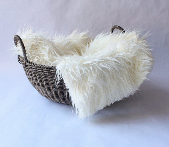 Изкуствено пухено одеяло за фотосесия на бебета, серия Photo Fur Blanket; тегло 140; подходящо за деца 0–2 години; сезон пролет-есен; дизайн Европейско-Американски