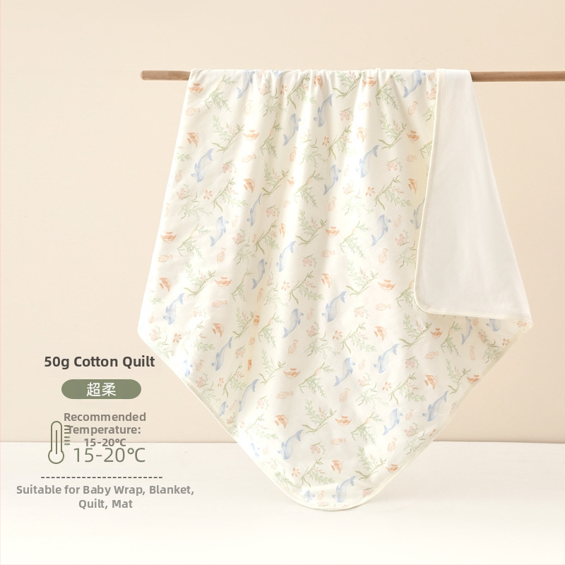 Detská deka z bavlny, výplň polyesters bavlna, vhodná na jar, jeseň a zimu; pre dojčatá a malé deti (80–100 cm); vzory: zvieratá, kreslené postavičky, Avatar, písmená, kvety, bodky