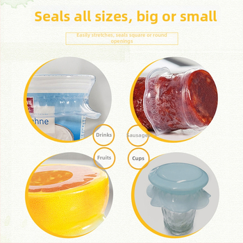 Silikónový kvetinový kryt na udržiavanie čerstvosti potravín a ovocia a zeleniny, viacúčelový (Značka: Leton; Štýl: moderná jednoduchosť; Typ štýlu: jednoduchý štýl)