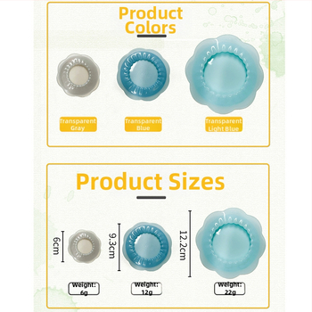 Silikónový kvetinový kryt na udržiavanie čerstvosti potravín a ovocia a zeleniny, viacúčelový (Značka: Leton; Štýl: moderná jednoduchosť; Typ štýlu: jednoduchý štýl)