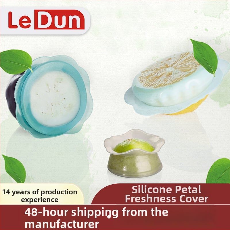 Silikónový kvetinový kryt na udržiavanie čerstvosti potravín a ovocia a zeleniny, viacúčelový (Značka: Leton; Štýl: moderná jednoduchosť; Typ štýlu: jednoduchý štýl)