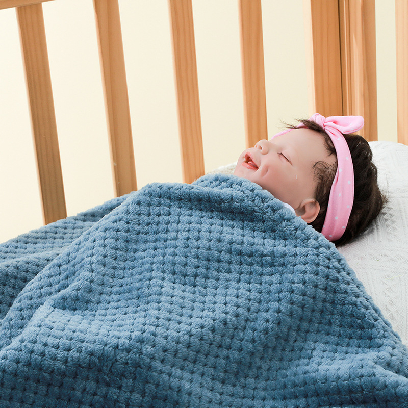 Sofflin Detská flanelová deka na zavinovanie, zima a jeseň, polyesterové vlákno, jednofarebná, pre dojčatá a malé deti (1–3 roky)