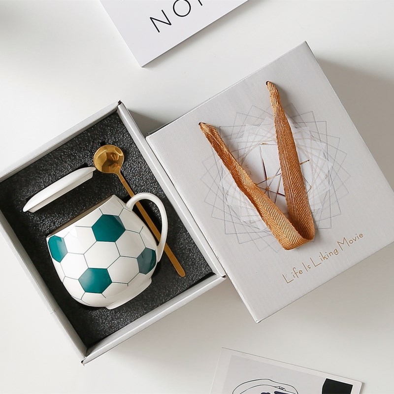 Κεραμική κούπα με θέμα το ποδόσφαιρο – Παγκόσμιο Κύπελλο, μάρκα Yishuangpin, στυλ Soccer Cup, κωδικός προϊόντος 1101