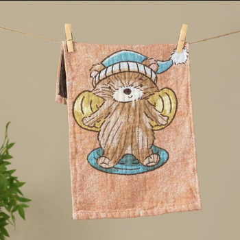 Бебешка памучна хавлия, жакардова тъкан, 50-80 г, марка Slanting Moon and Three Stars