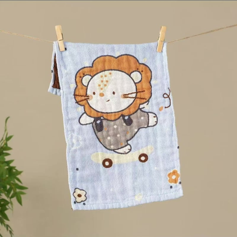 Бебешка памучна хавлия, жакардова тъкан, 50-80 г, марка Slanting Moon and Three Stars