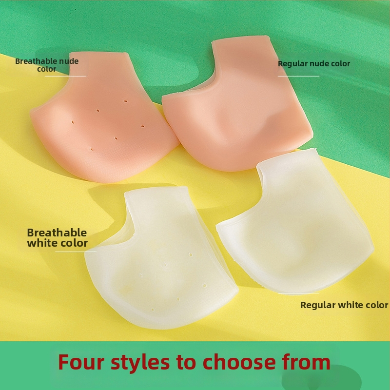 Silikone papēža aizsargsegums ar pēdu krēmu | Materiāls SBES | Visu sezonu lietojams