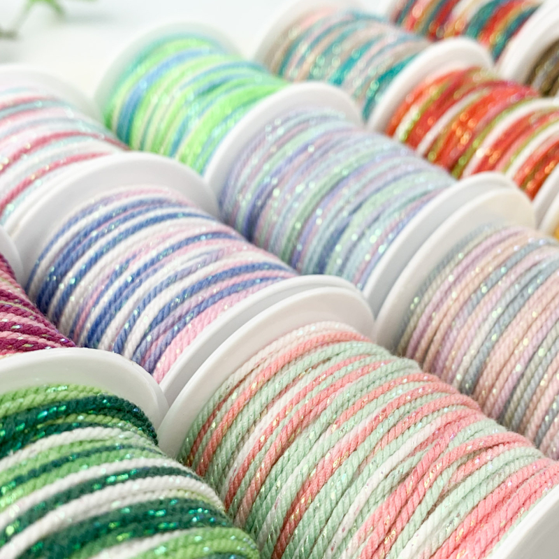 DIY doplnky: ručne tkané vlákno lano na náramky (jar 2025)