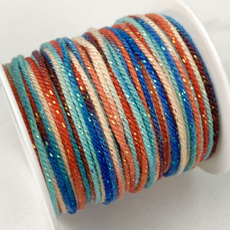 DIY doplnky: ručne tkané vlákno lano na náramky (jar 2025)