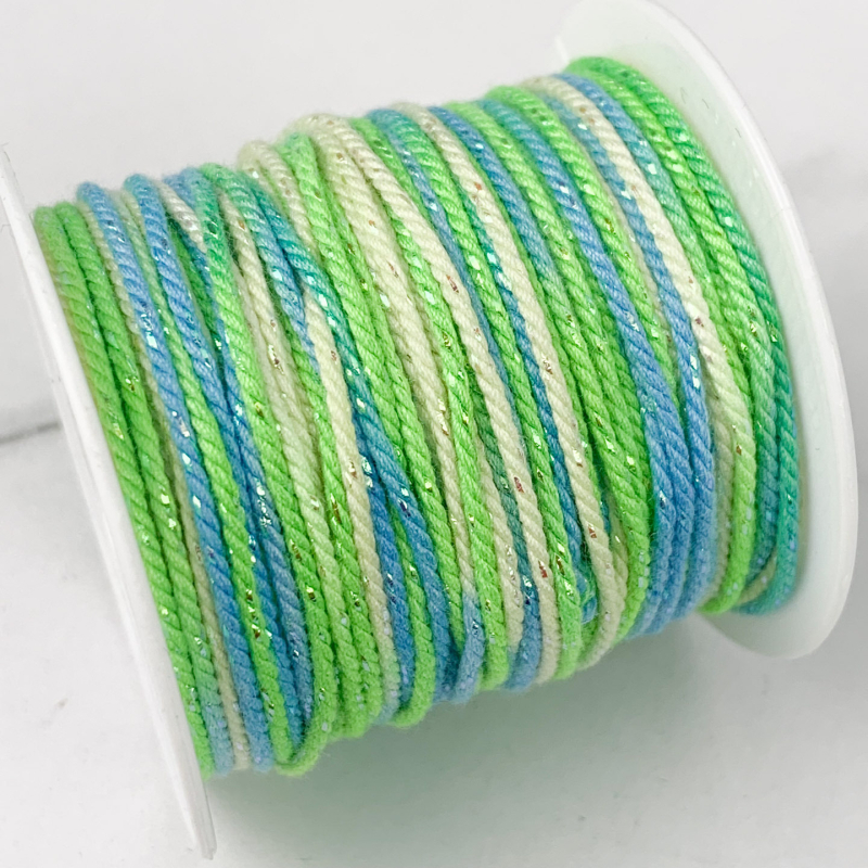 DIY doplnky: ručne tkané vlákno lano na náramky (jar 2025)