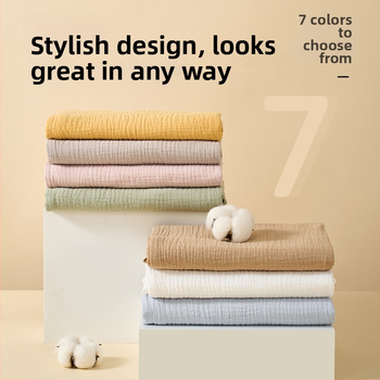 Бебешка двойнослойна марля кърпа, чист памук, тегло 100-200 g, за всички сезони, персонализирана обработка