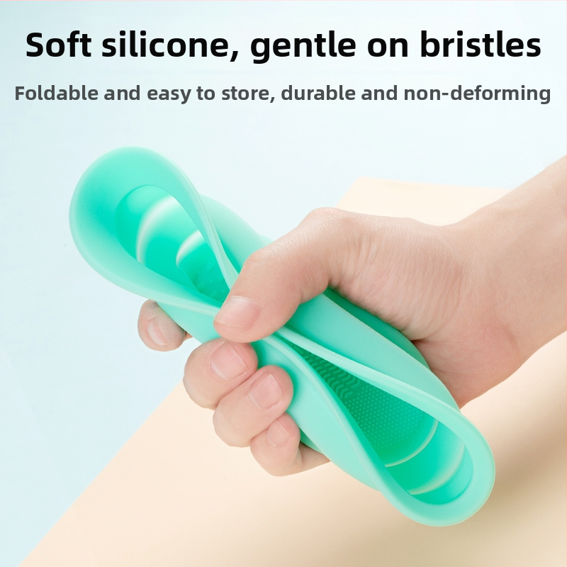 Silikona kosmētikas otu tīrīšanas līdzeklis, saliekamais tīrīšanas trauks, modelis XMS01