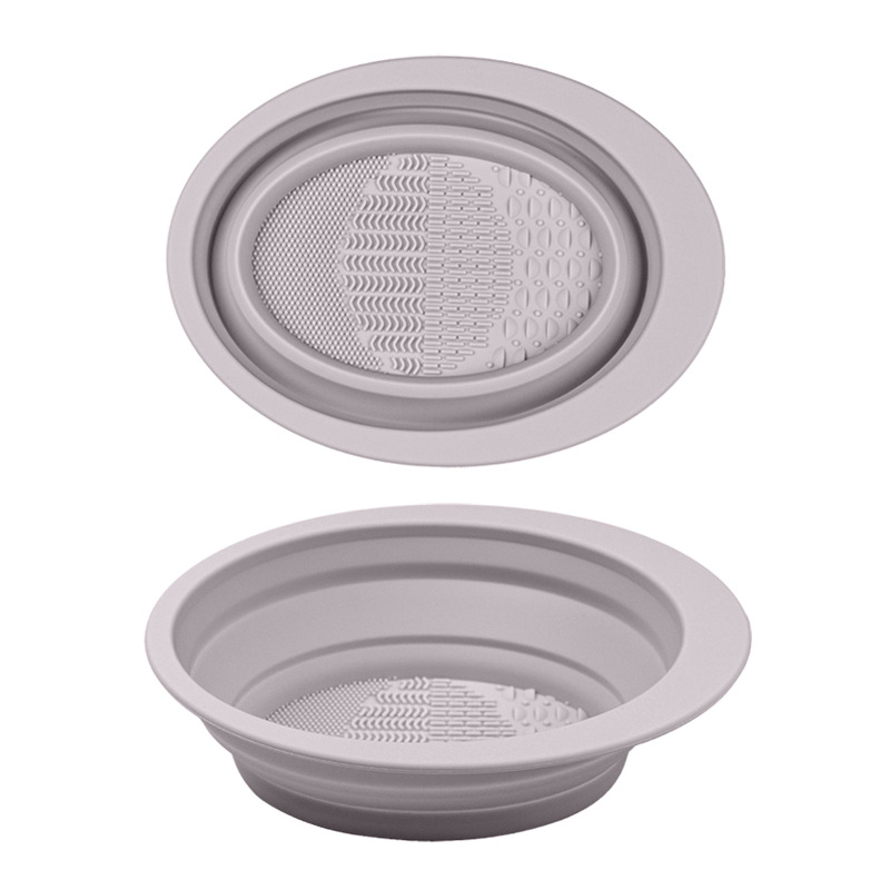 Καθαριστικό πινέλων μακιγιάζ από σιλικόνη, αναδιπλούμενο μπολ καθαρισμού, μοντέλο XMS01