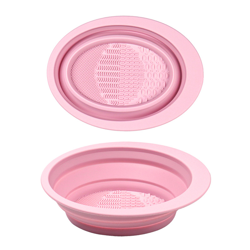 Καθαριστικό πινέλων μακιγιάζ από σιλικόνη, αναδιπλούμενο μπολ καθαρισμού, μοντέλο XMS01