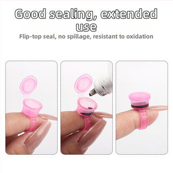 Pohár s flip-top uzáverom pre tetovanie mihalníc a obočia, 45 g, 360 kusov