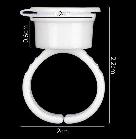 Pohár s flip-top uzáverom pre tetovanie mihalníc a obočia, 45 g, 360 kusov