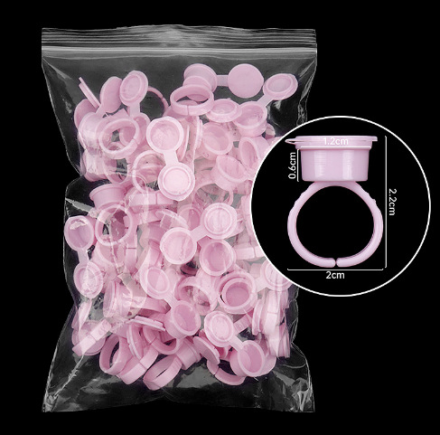 Pohár s flip-top uzáverom pre tetovanie mihalníc a obočia, 45 g, 360 kusov