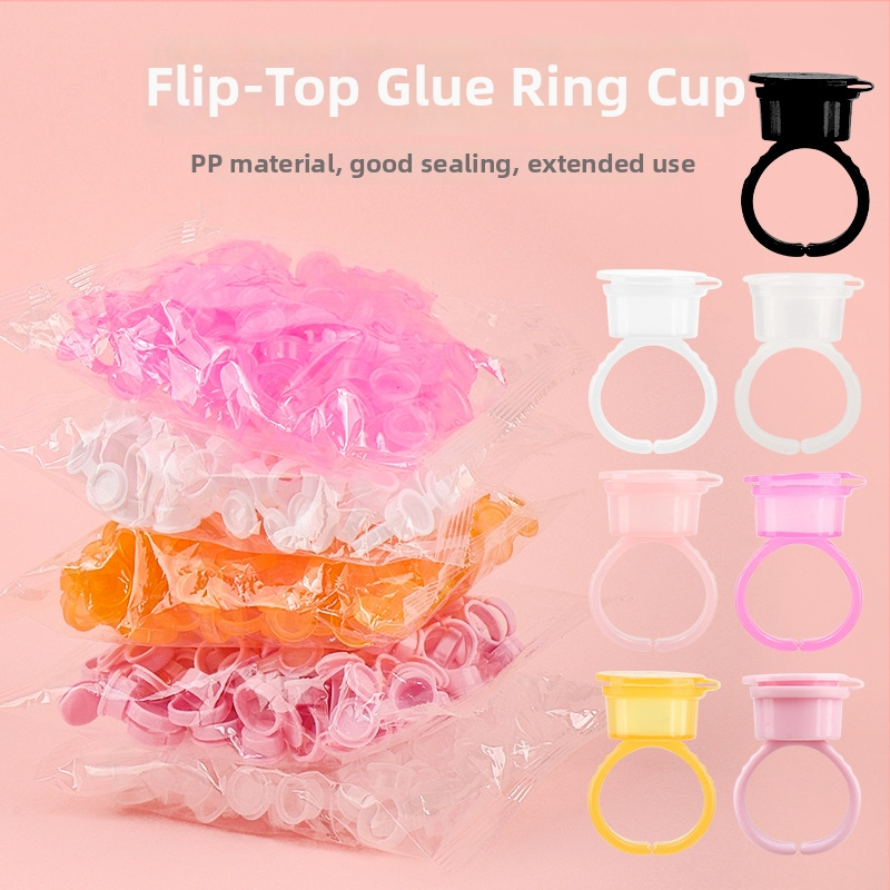 Pohár s flip-top uzáverom pre tetovanie mihalníc a obočia, 45 g, 360 kusov