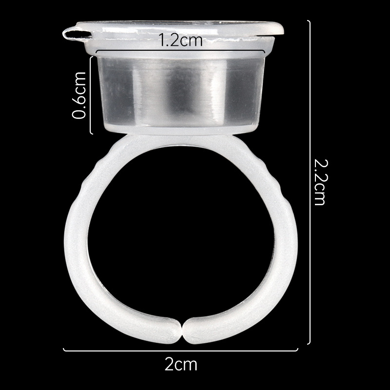 Pohár s flip-top uzáverom pre tetovanie mihalníc a obočia, 45 g, 360 kusov