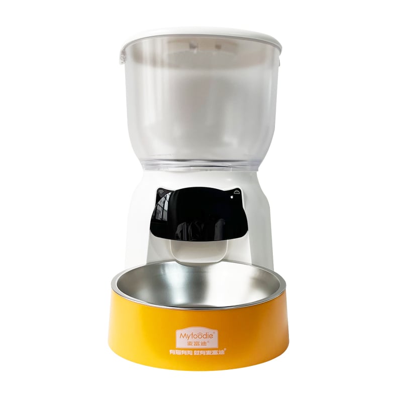 Керамична двуфункционална купа за храна и вода за котки — Naughty марка, без автоматично подхранване