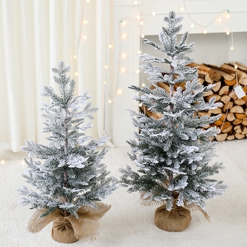 Stolný vianočný stromček s vločkami snehu, borový dizajn, Yue Xiaoyi, model SD=XSXH-E, určený na stojan na podlahe
