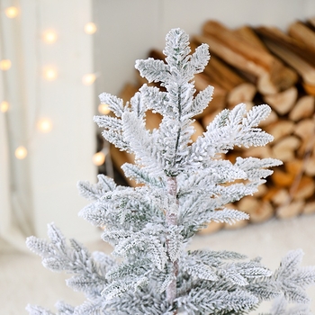 Stolný vianočný stromček s vločkami snehu, borový dizajn, Yue Xiaoyi, model SD=XSXH-E, určený na stojan na podlahe