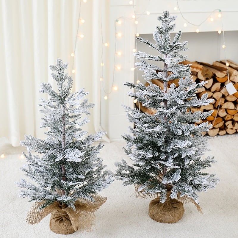 Stolný vianočný stromček s vločkami snehu, borový dizajn, Yue Xiaoyi, model SD=XSXH-E, určený na stojan na podlahe