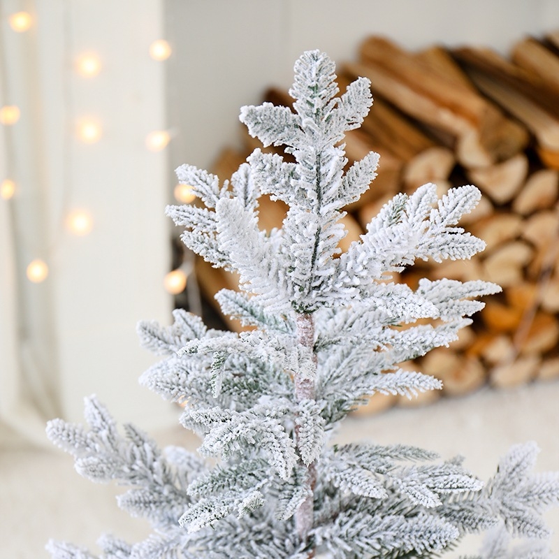 Stolný vianočný stromček s vločkami snehu, borový dizajn, Yue Xiaoyi, model SD=XSXH-E, určený na stojan na podlahe