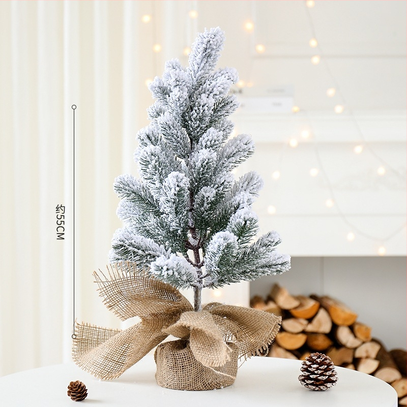 Stolný vianočný stromček s vločkami snehu, borový dizajn, Yue Xiaoyi, model SD=XSXH-E, určený na stojan na podlahe