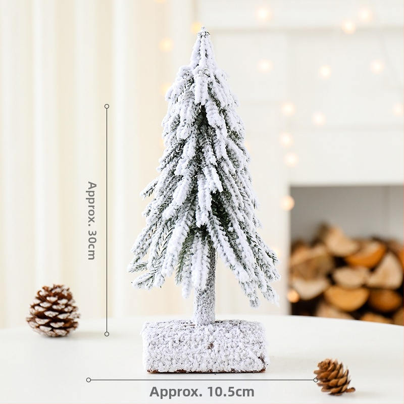 Stolný vianočný stromček s vločkami snehu, borový dizajn, Yue Xiaoyi, model SD=XSXH-E, určený na stojan na podlahe