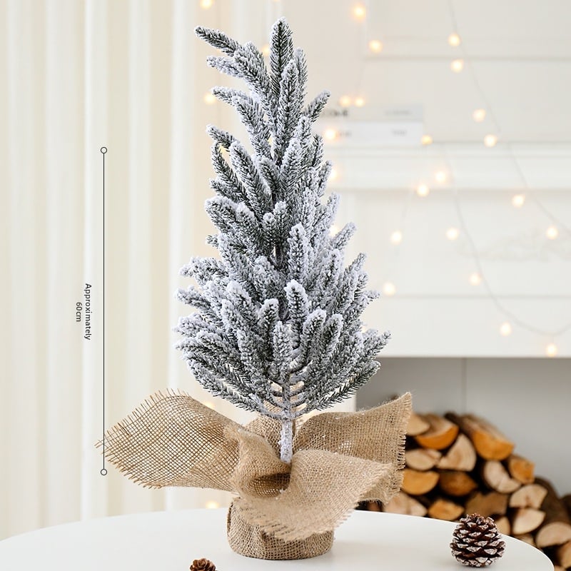 Stolný vianočný stromček s vločkami snehu, borový dizajn, Yue Xiaoyi, model SD=XSXH-E, určený na stojan na podlahe