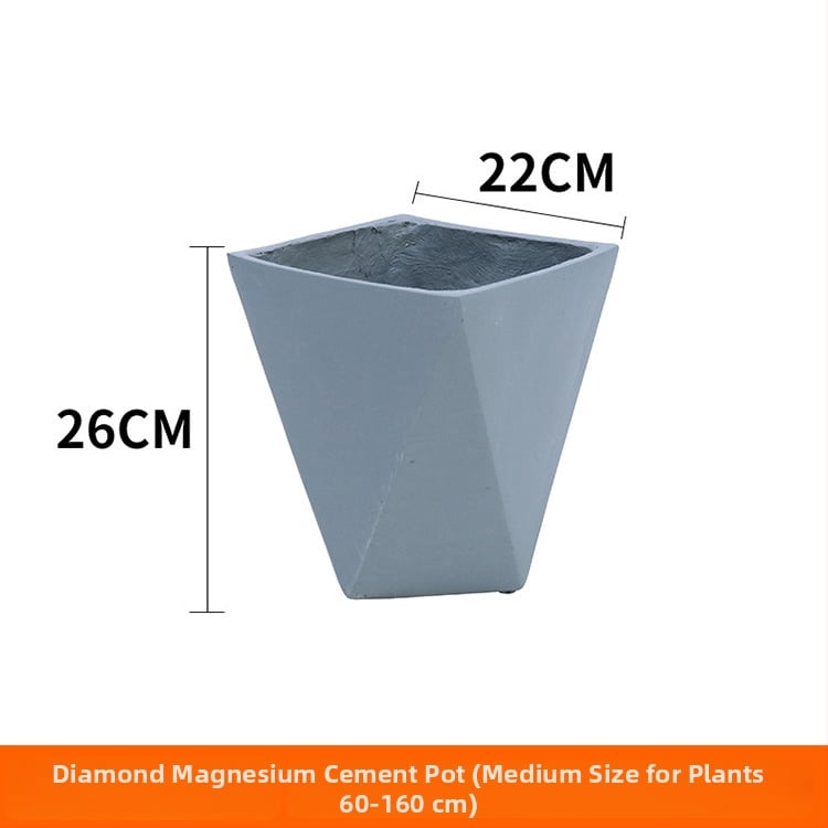 Vnútorná krajinná dekorácia: betónový kvetináč, nordický štýl, podlahový typ, vhodné pre kancelárie, hotely a domáce bývanie