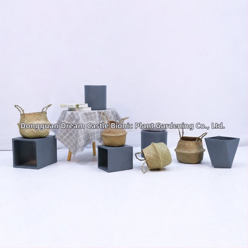 Vnútorná krajinná dekorácia: betónový kvetináč, nordický štýl, podlahový typ, vhodné pre kancelárie, hotely a domáce bývanie