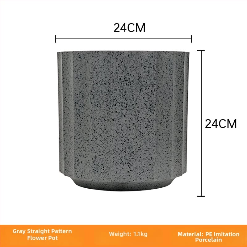 Vnútorná krajinná dekorácia: betónový kvetináč, nordický štýl, podlahový typ, vhodné pre kancelárie, hotely a domáce bývanie