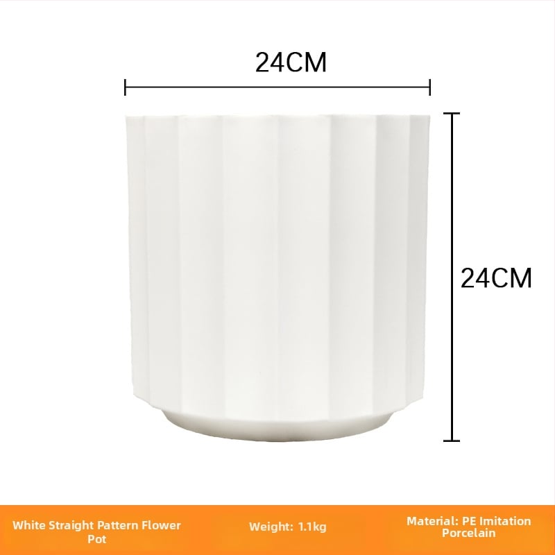 Vnútorná krajinná dekorácia: betónový kvetináč, nordický štýl, podlahový typ, vhodné pre kancelárie, hotely a domáce bývanie