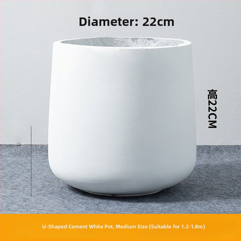 Vnútorná krajinná dekorácia: betónový kvetináč, nordický štýl, podlahový typ, vhodné pre kancelárie, hotely a domáce bývanie