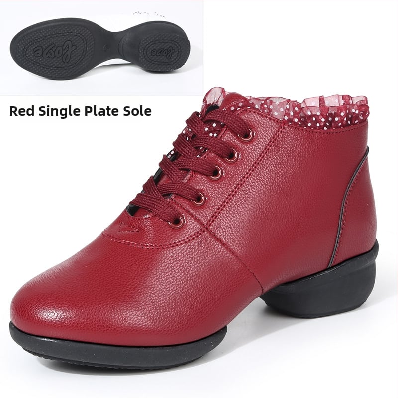 Dámske tanečné topánky so strednou pätou, sieťovaný vršok, gumová podrážka, priedušné, na balet, moderný tanec, latin