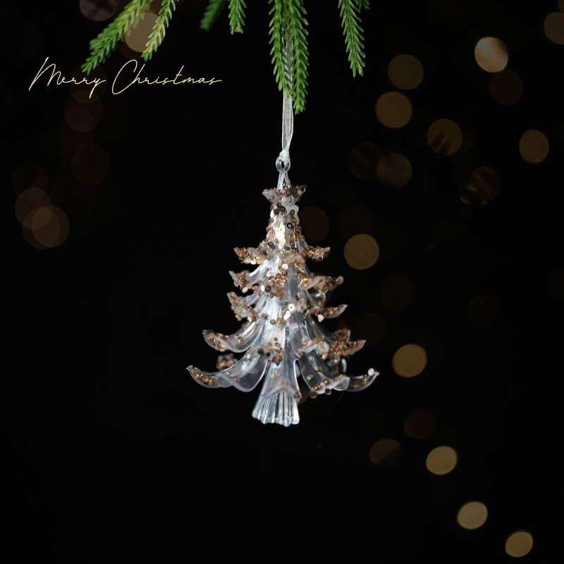 Akrylový visiaci ozdobný prvok – Vianočný štýl, na Vianoce, značka Miman