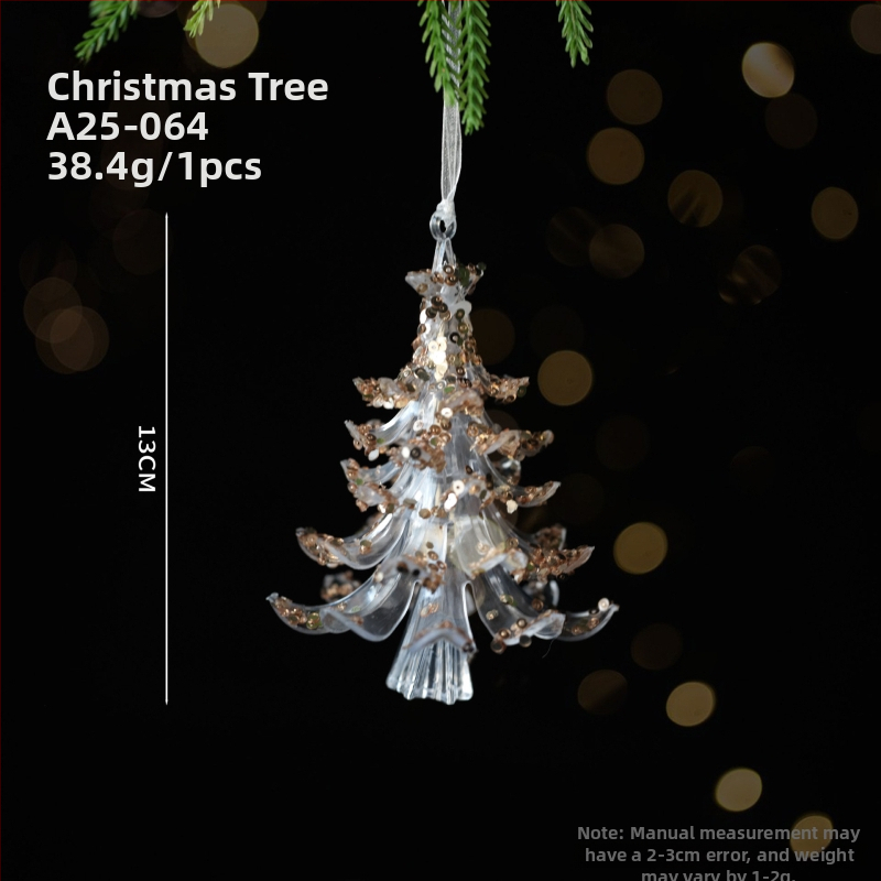 Akrylový visiaci ozdobný prvok – Vianočný štýl, na Vianoce, značka Miman