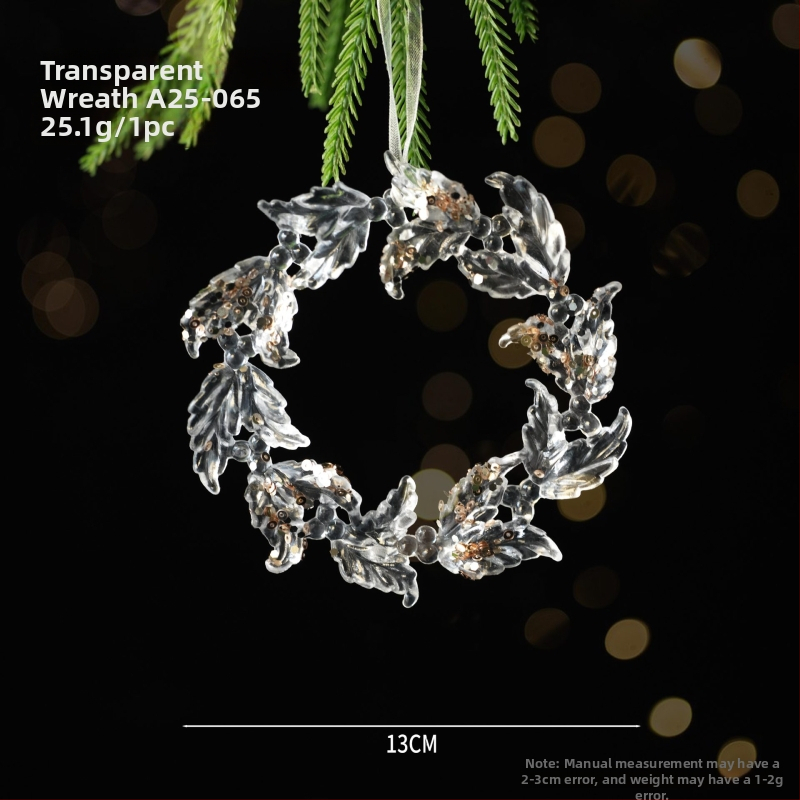 Akrylový visiaci ozdobný prvok – Vianočný štýl, na Vianoce, značka Miman