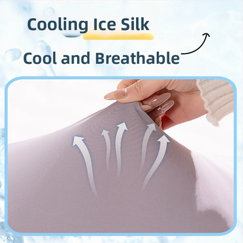 Vankúš z peny s pamäťou, Ice Silk látka, vlnitý tvar, univerzálne použitie