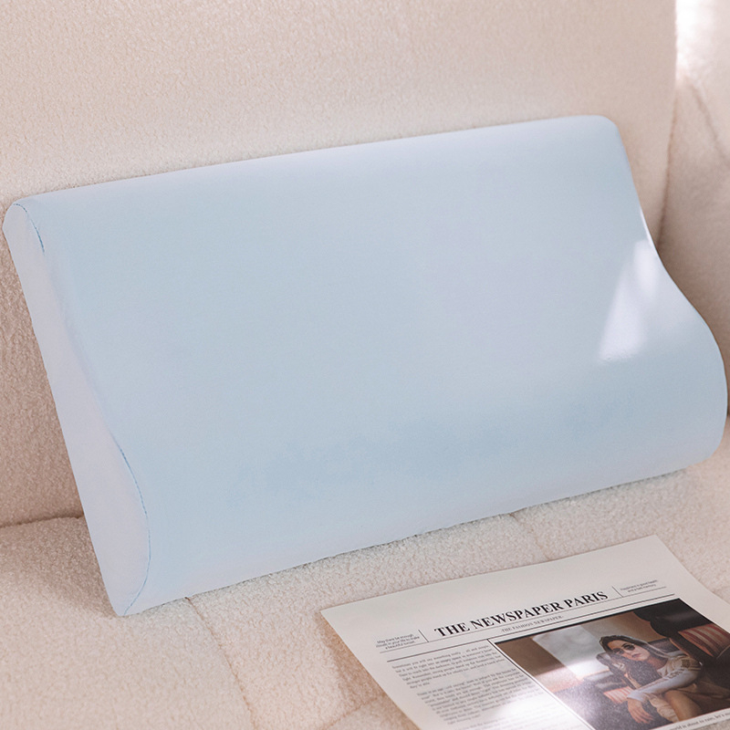 Vankúš z peny s pamäťou, Ice Silk látka, vlnitý tvar, univerzálne použitie